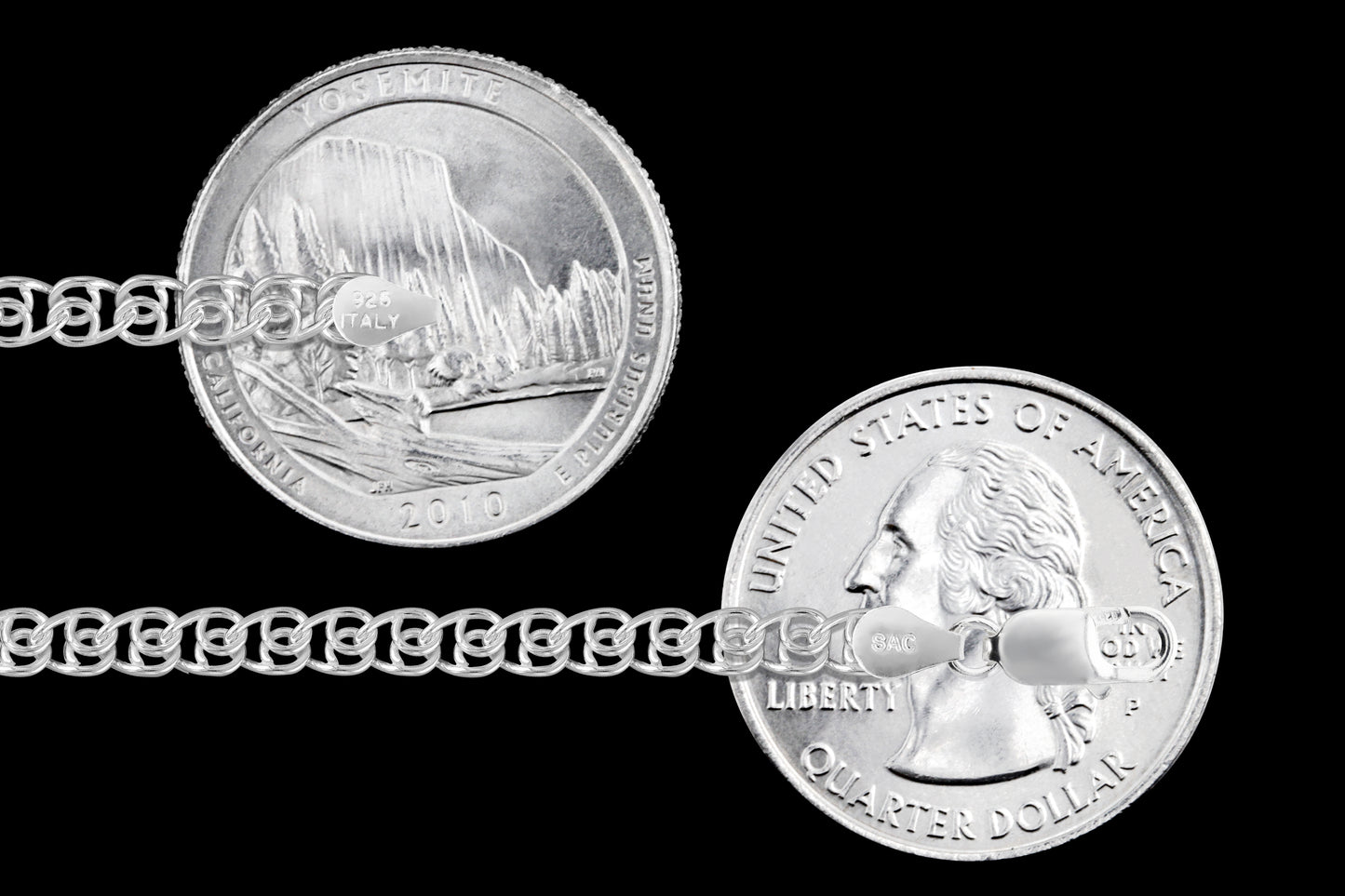 Love 050 - 3.5mm - Sterling Silver Love Chain Necklace