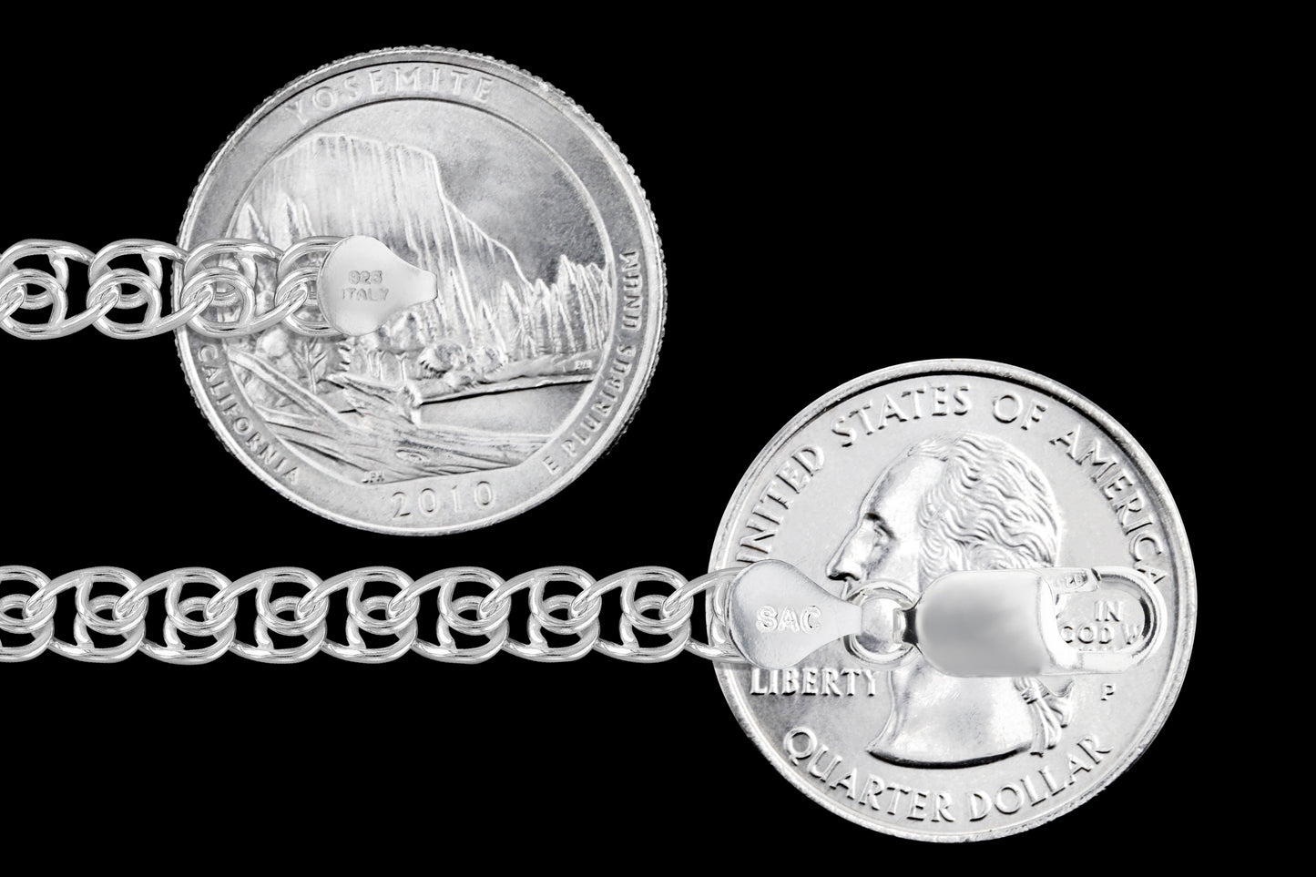 Love 080 - 5.5mm - Sterling Silver Love Chain Necklace