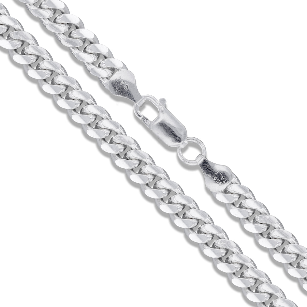 Tight Miami Cuban 250 - 8.7mm - Sterling Silver Miami Cuban Link Chain Necklace