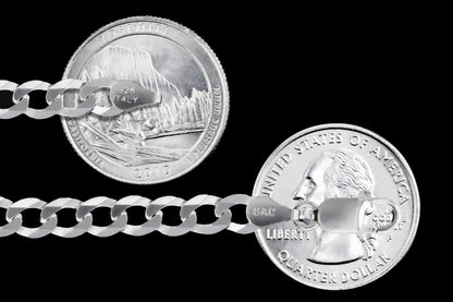 Curb 120 - 5.3mm - Sterling Silver Curb Chain Necklace