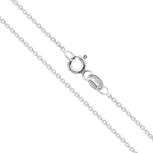 Cable 030 - 1.2mm - Sterling Silver Cable Chain Necklace