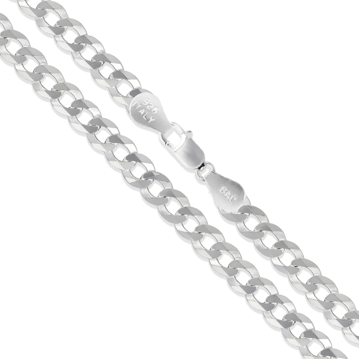 Curb 100 - 4.4mm - Sterling Silver Curb Chain Necklace