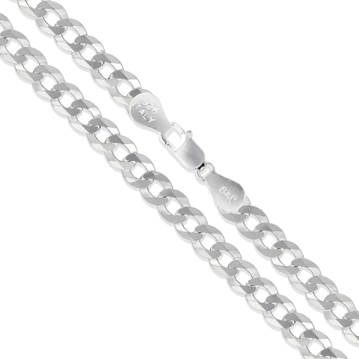 Curb 100 - 4.4mm - Sterling Silver Curb Chain Necklace