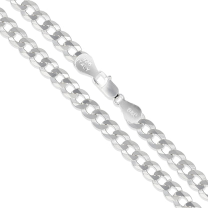 Curb 100 - 4.4mm - Sterling Silver Curb Chain Necklace