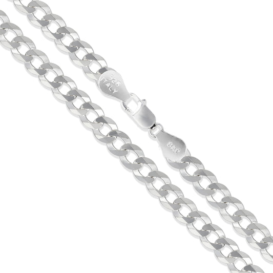 Curb 100 - 4.4mm - Sterling Silver Curb Chain Necklace