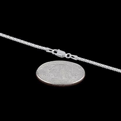 Popcorn 016 - 1.3mm - Sterling Silver Popcorn Chain Necklace