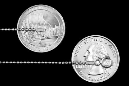 Bead Diamond-Cut 120 - 1.2mm - Sterling Silver Bead Diamond-Cut Chain Necklace