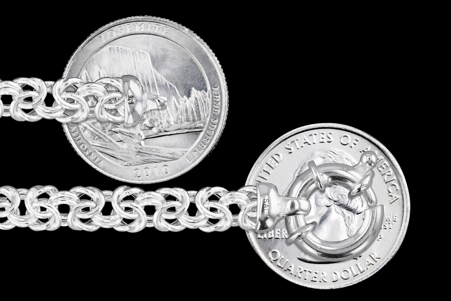 Byzantine 090 - 6.5mm - Sterling Silver Byzantine Chain Necklace