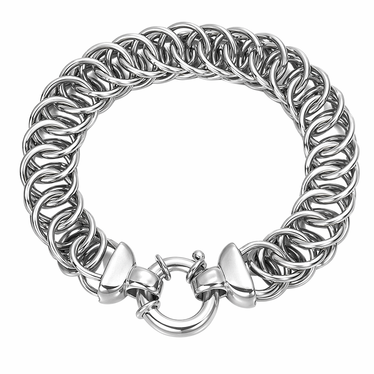 Stainless Steel Double Round Link Mesh Chain