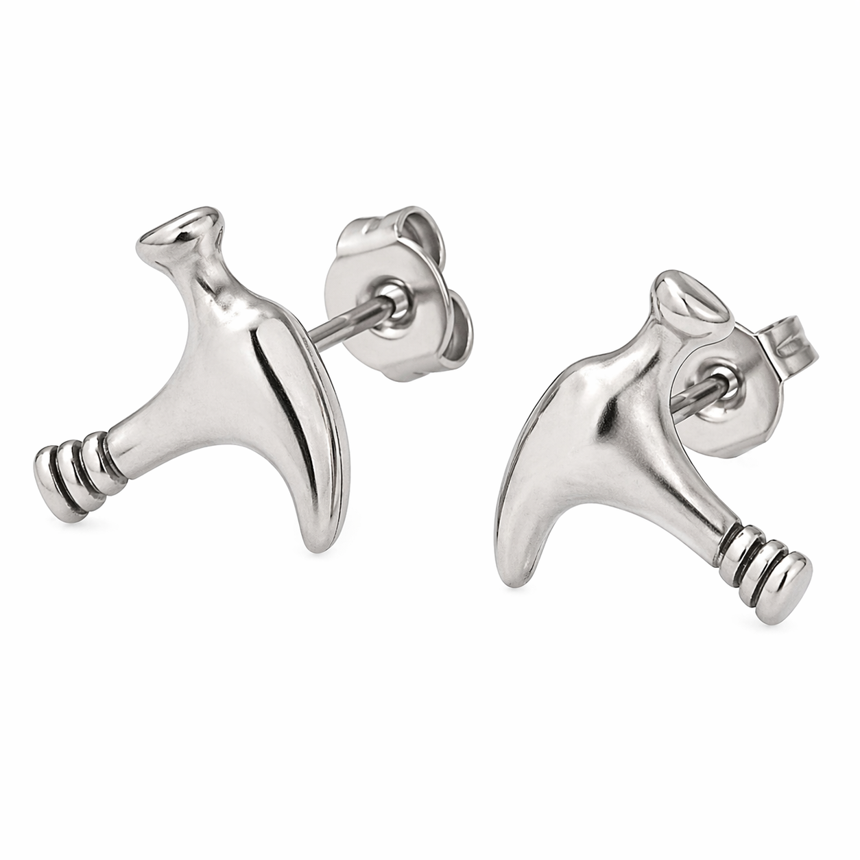 Stainless Steel Mechanic Hammer Tool Stud Earrings