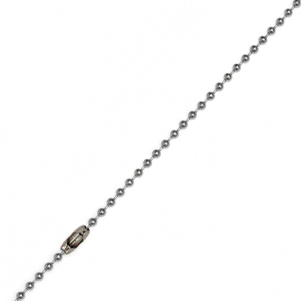 2mm Stainless Steel Ball Bead Dog Tag Chain