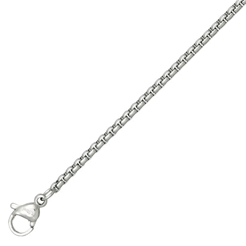 1.2mm Stainless Steel Rounded Box Chain