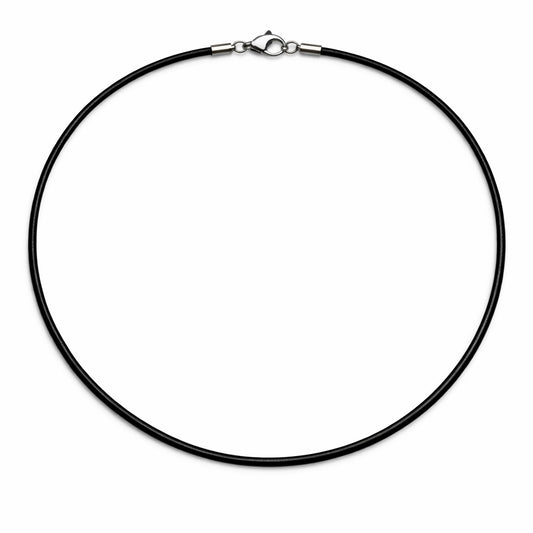 2mm Stainless Steel Rubber Cord Chain (Pack of 5)