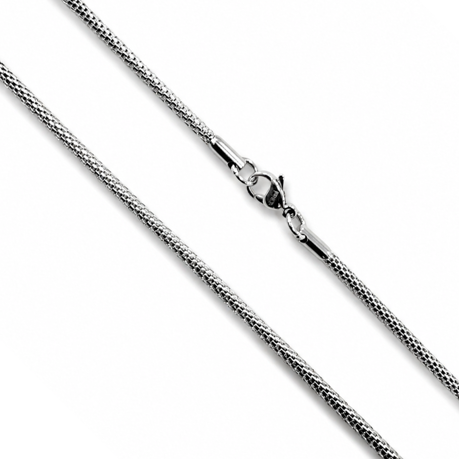 Stainless Steel 2.6mm Mesh Link Net Popcorn Chain