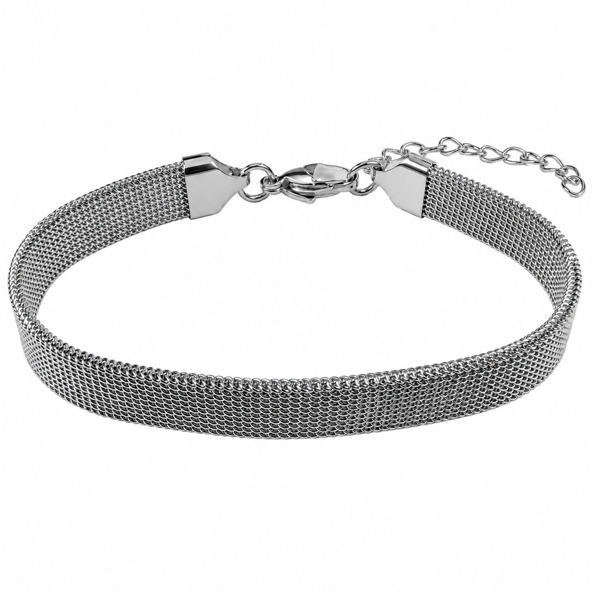 Stainless Steel Mesh Wrist Band Chain Bracelet