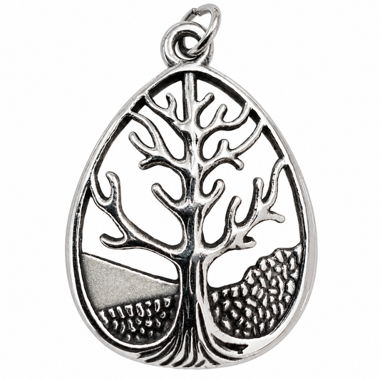 Stainless Steel Tree of Life Forest Charm Pendant