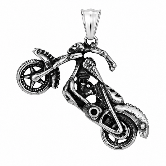 Stainless Steel Biker Motorcycle Bike Charm Pendant