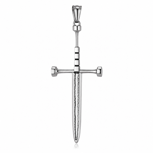 Stainless Steel Dagger Blade Knife Sword Gladiator Knight Pendant