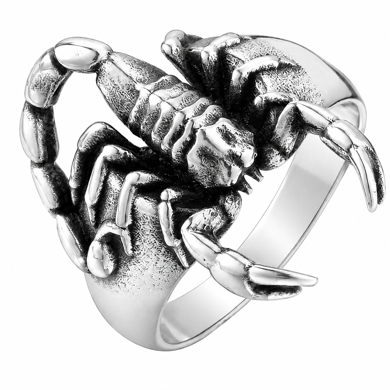 Stainless Steel Scorpion Animal Ring