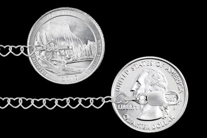 Heart 050 - 4mm - Sterling Silver Heart Chain Necklace