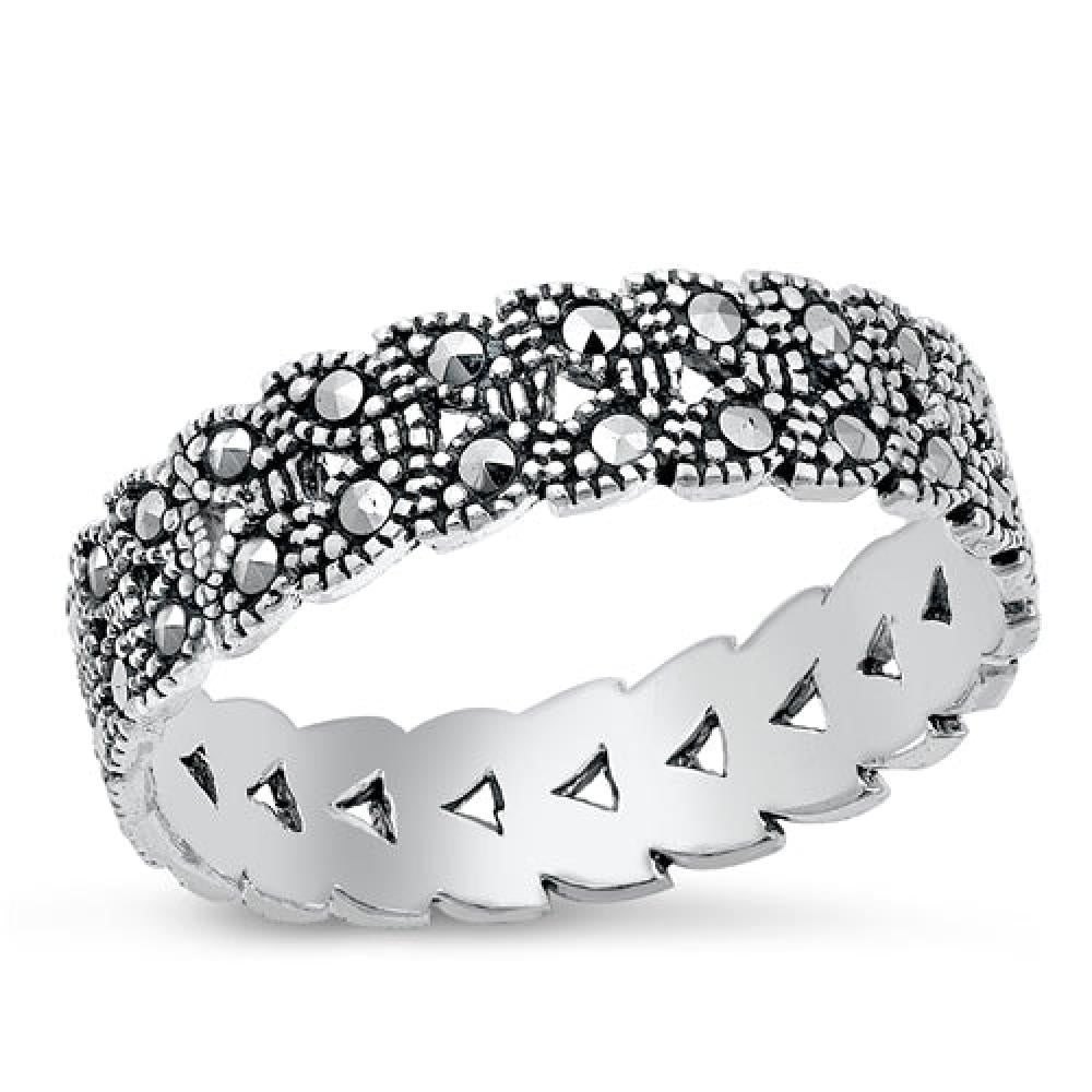 Sterling Silver Marcasite Ring