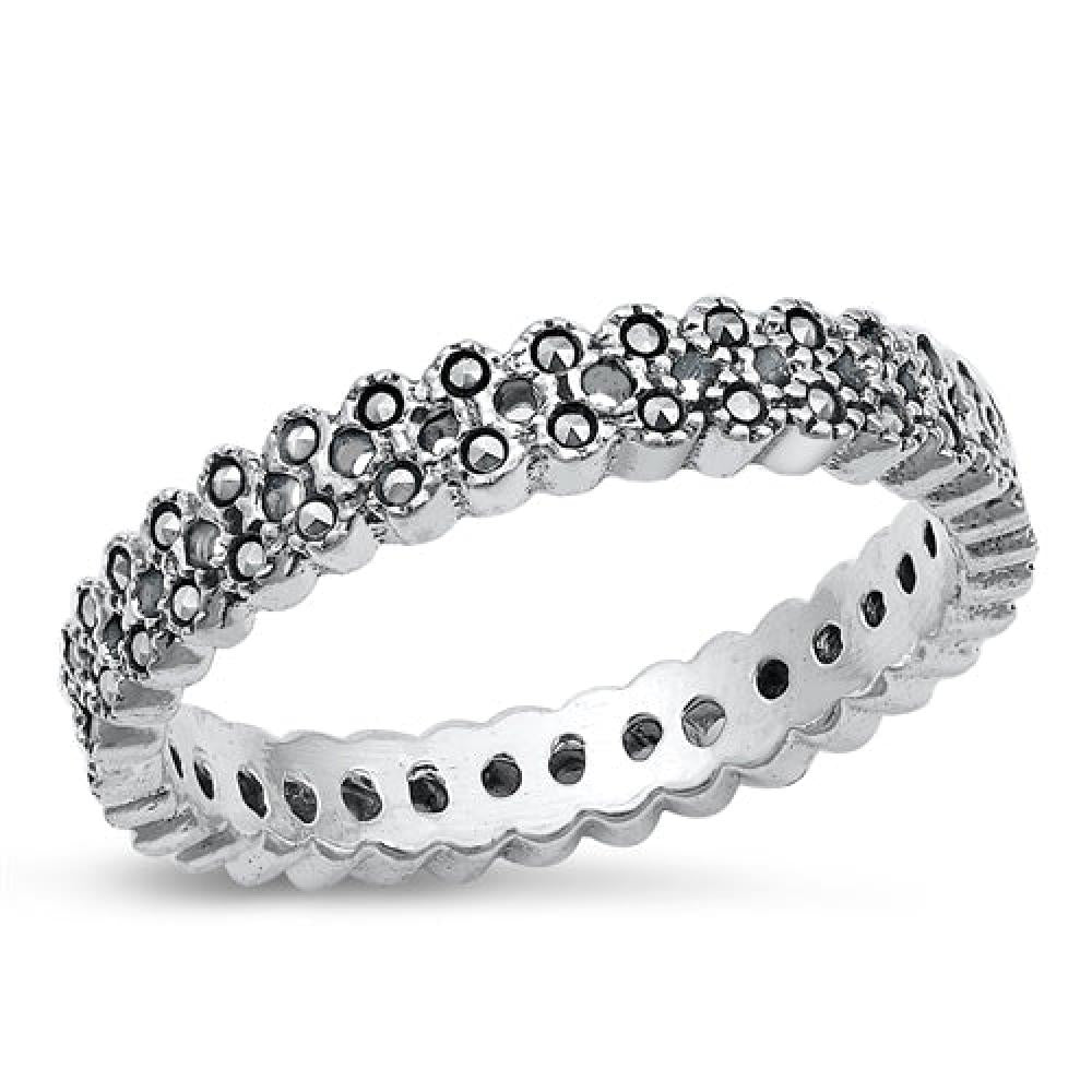 Sterling Silver Marcasite Ring