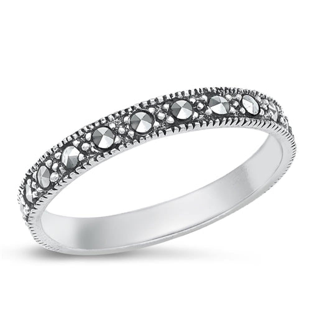 Sterling Silver Marcasite Ring