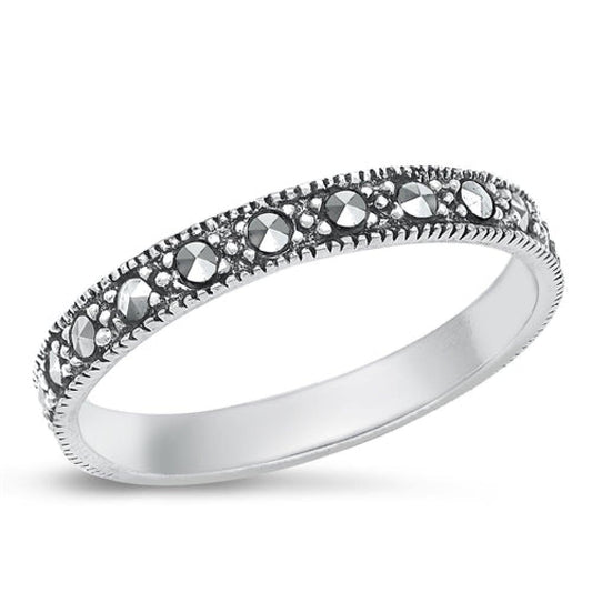 Sterling Silver Marcasite Ring