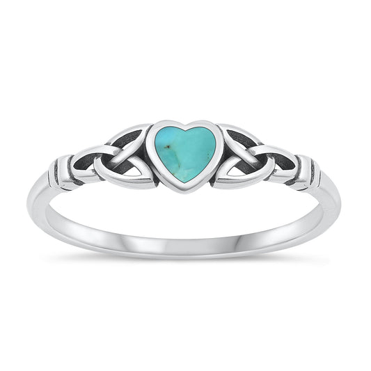 Sterling Silver Genuine Turquoise Ring