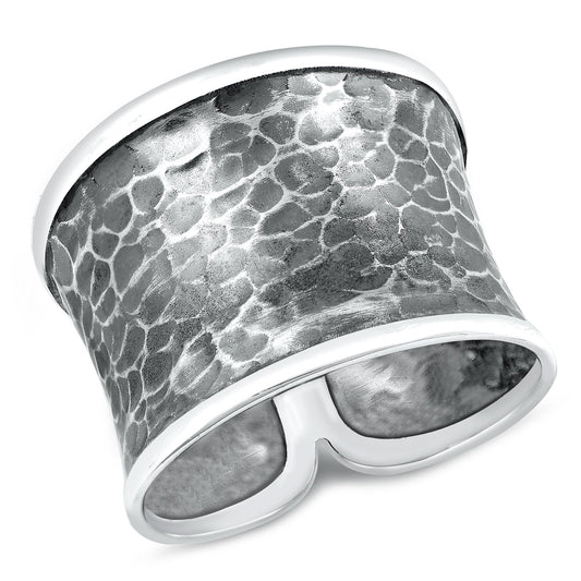 Sterling Silver Thai Hammered Ring