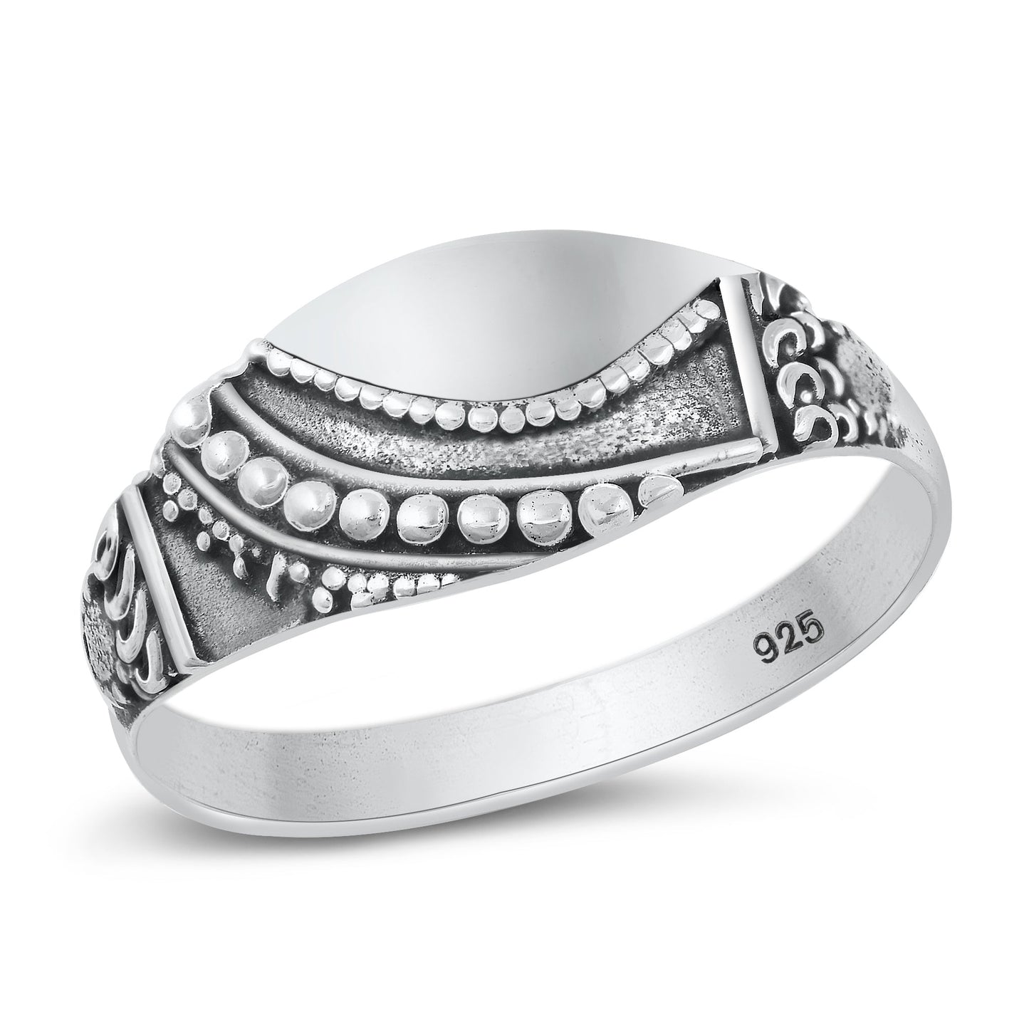 Sterling Silver Bali Ring