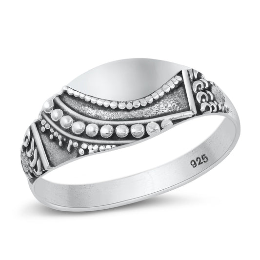 Sterling Silver Bali Ring