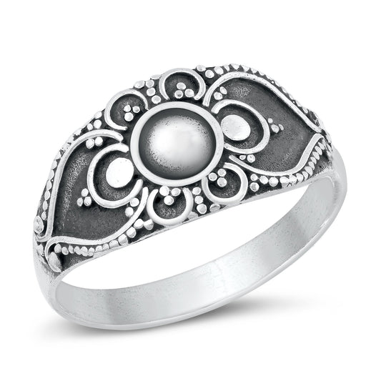 Sterling Silver Bali Ring