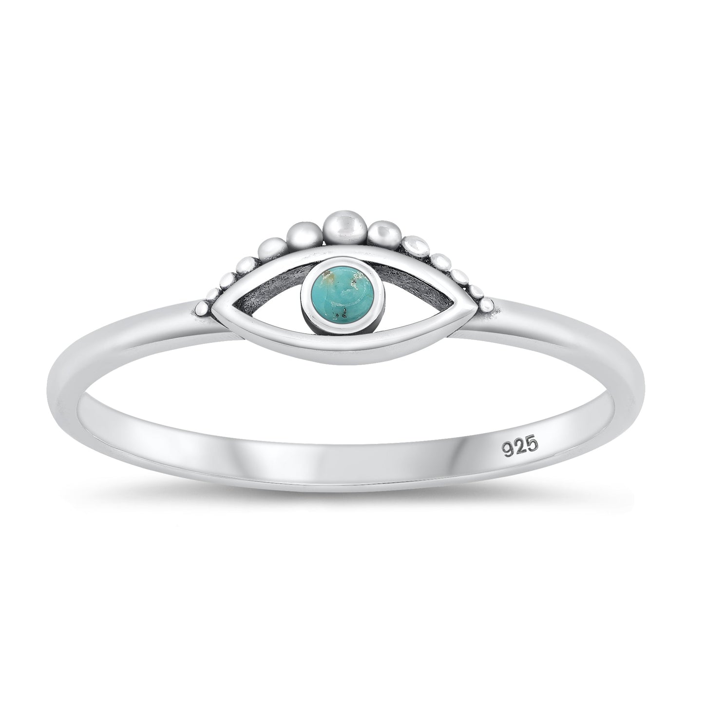 Sterling Silver Genuine Turquoise Ring