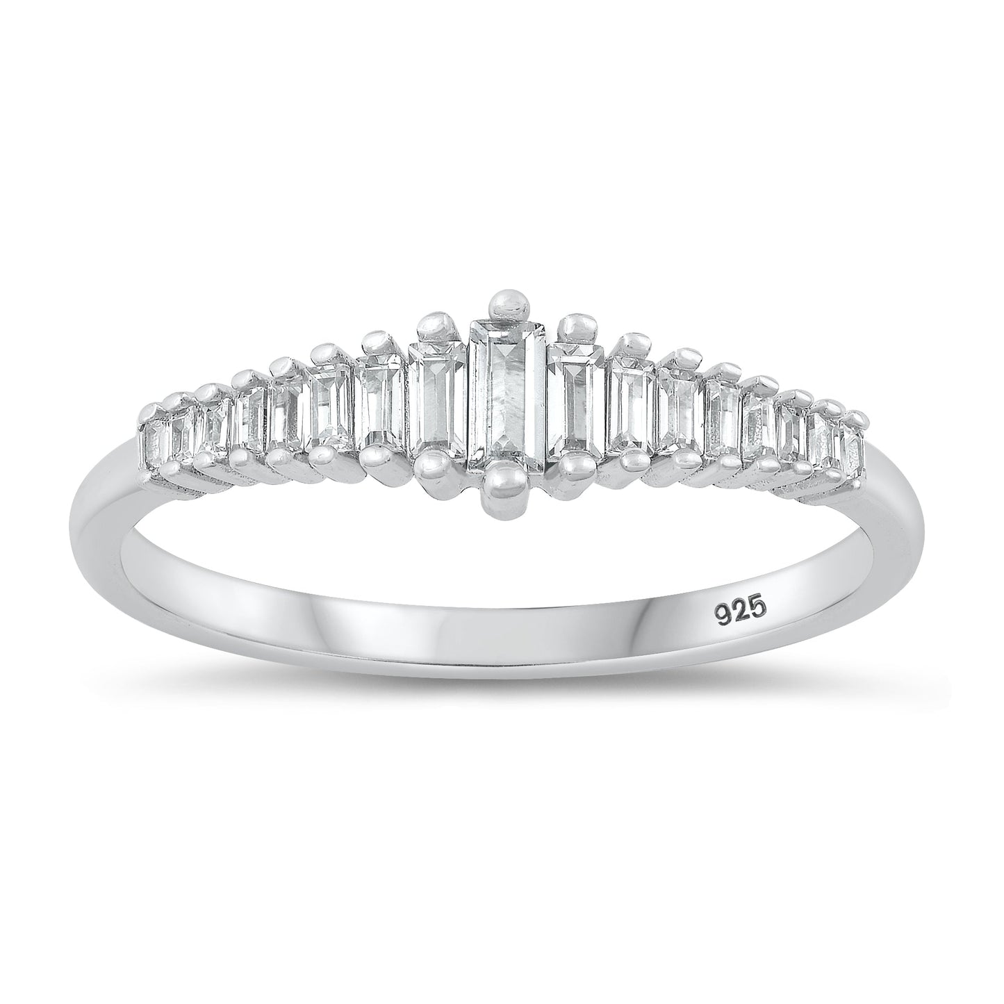 Sterling Silver Clear CZ Ring