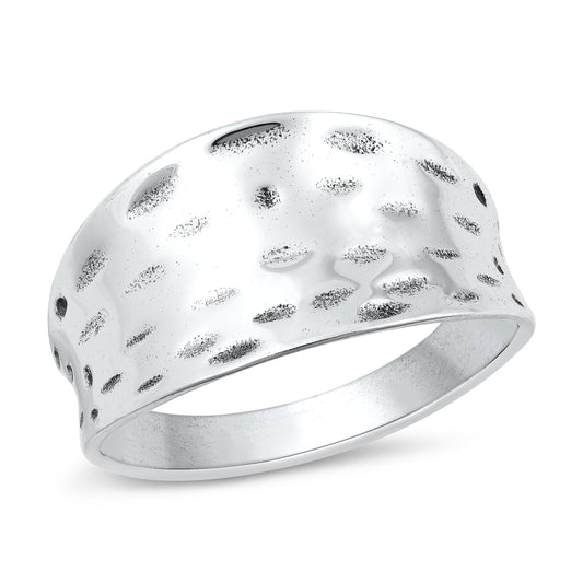 Sterling Silver Concave Ring