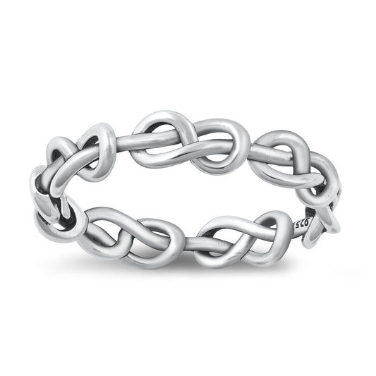 Sterling Silver Infinity Knot Ring