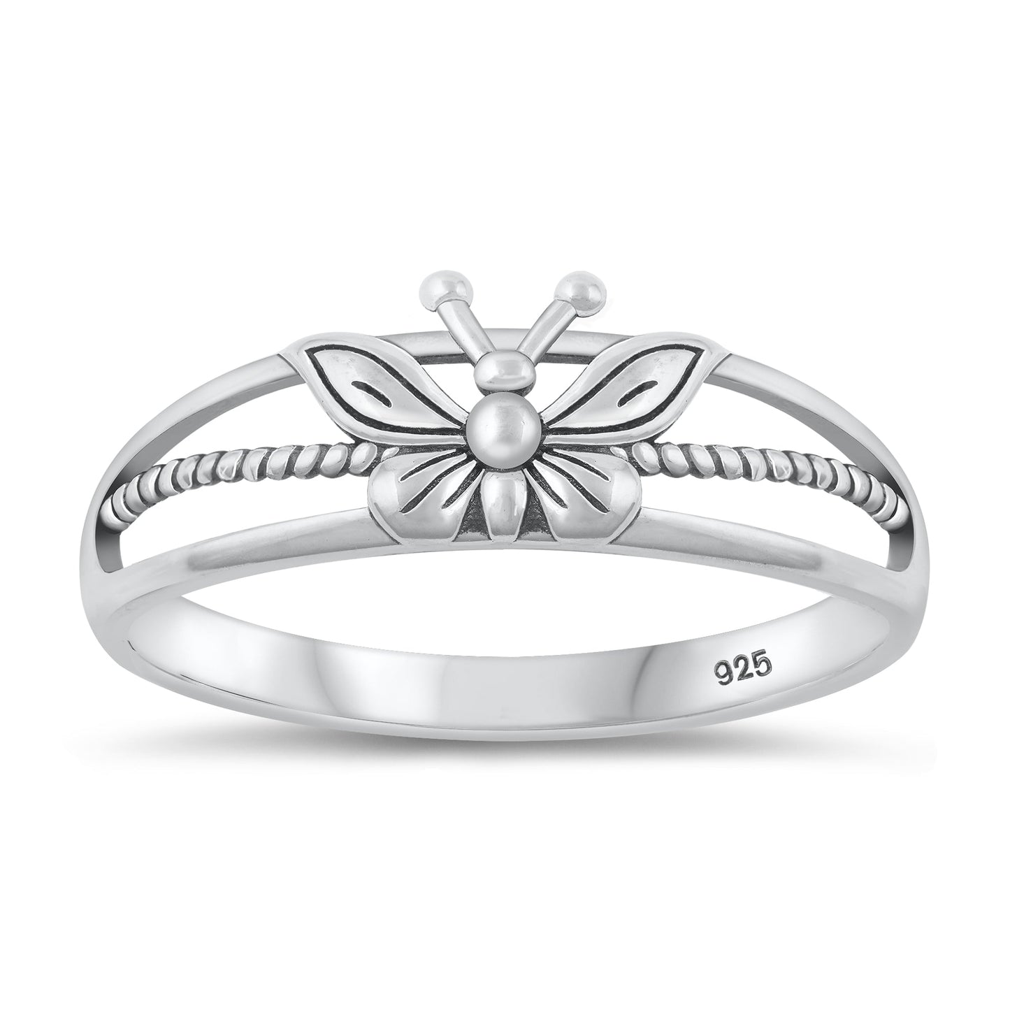 Sterling Silver Butterfly Ring