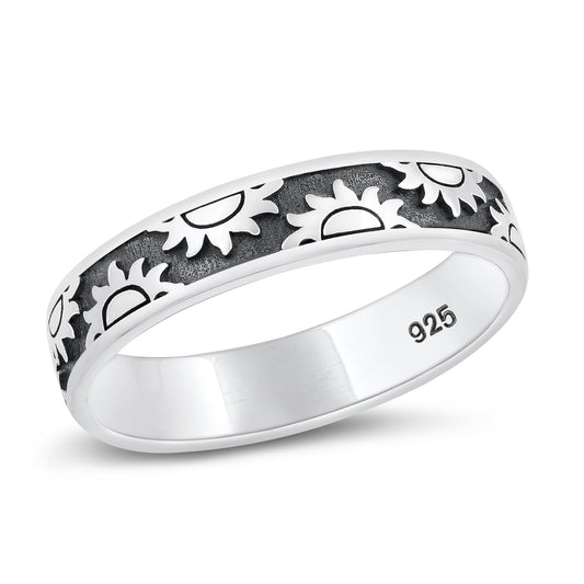 Sterling Silver Sun Ring