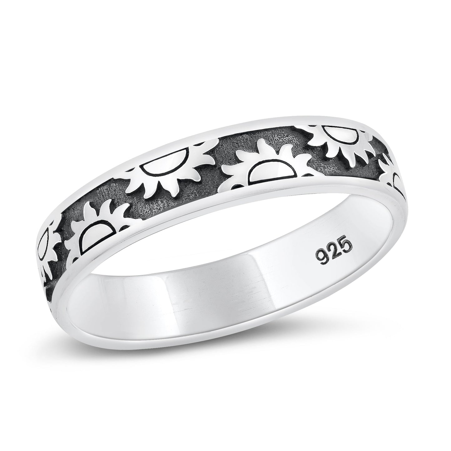 Sterling Silver Sun Ring