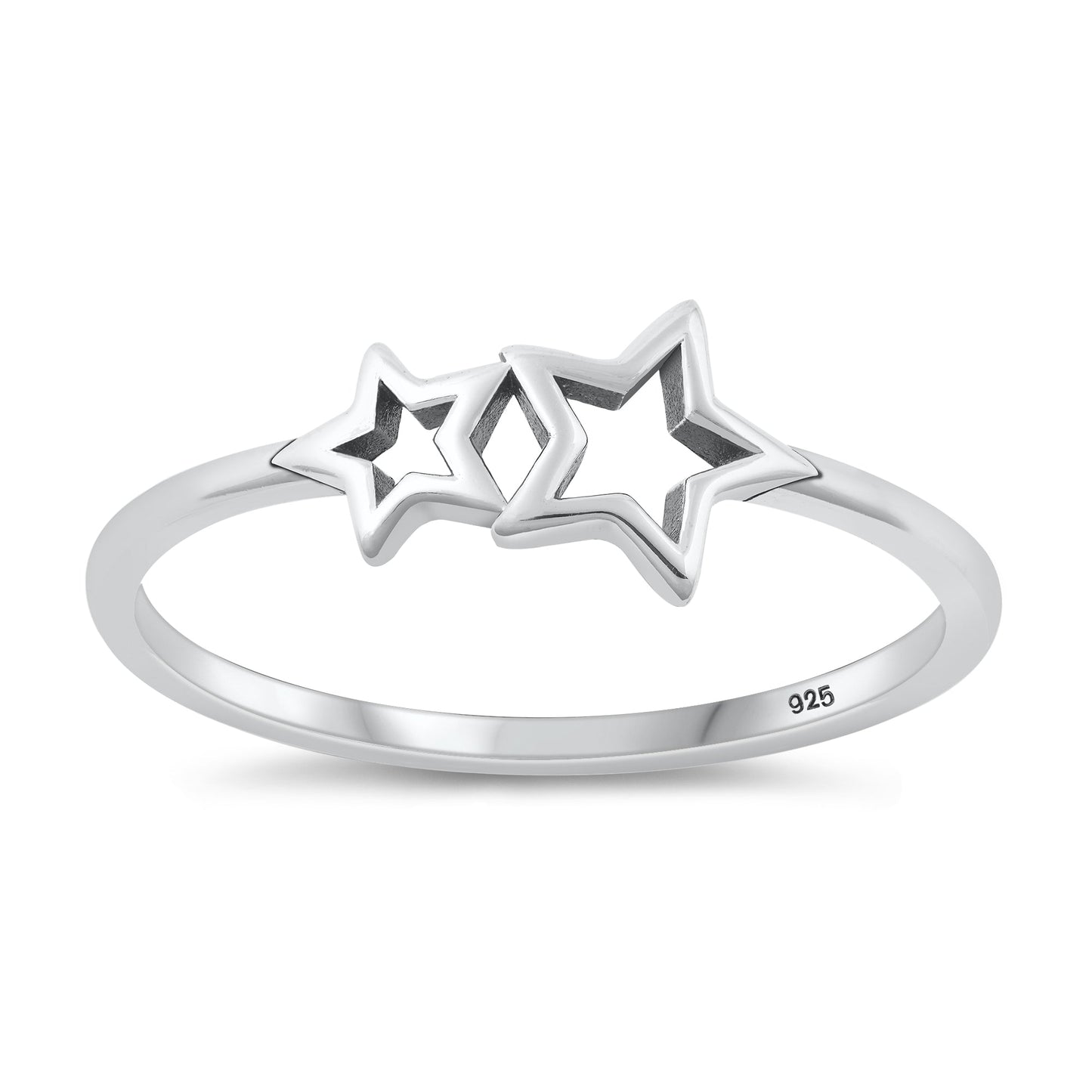 Sterling Silver Stars Ring
