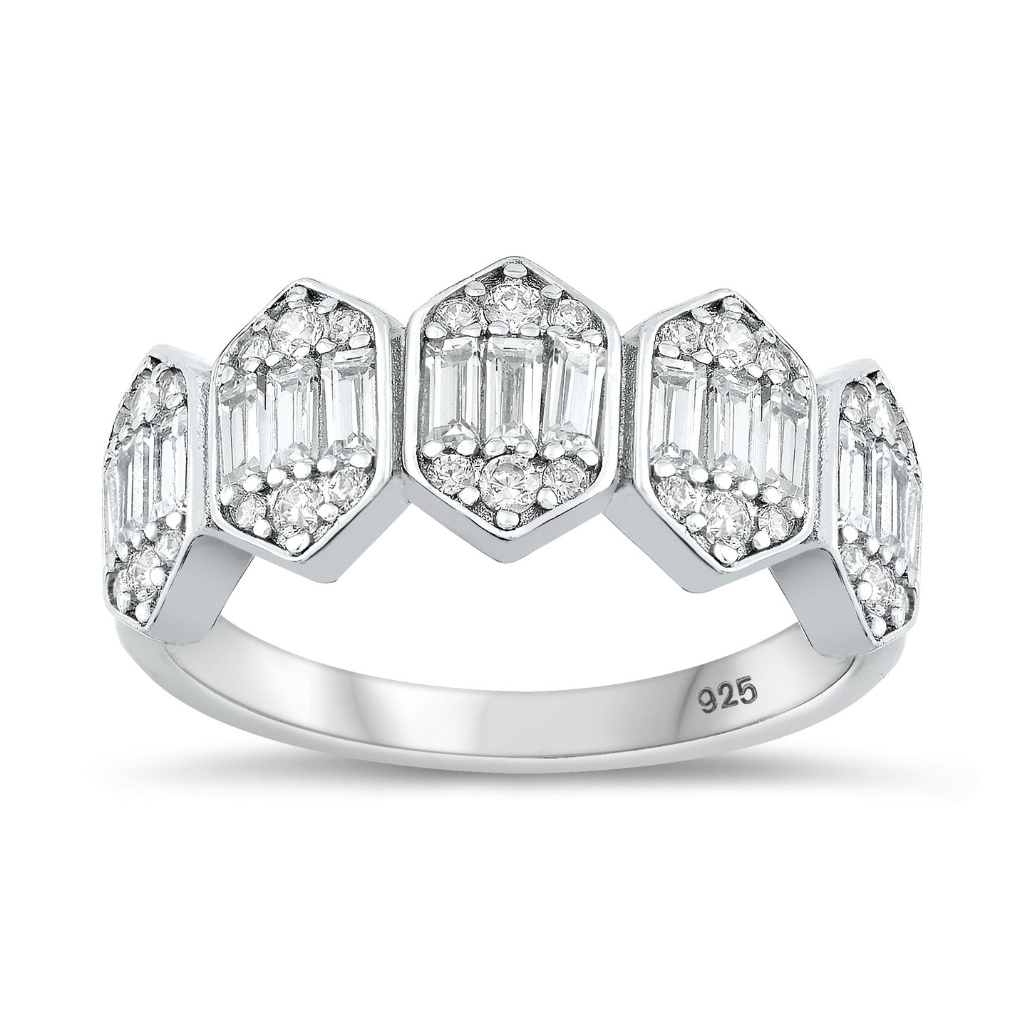 Sterling Silver Clear CZ Ring