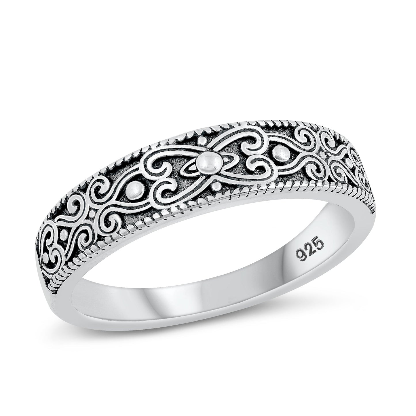 Sterling Silver Bali Design Ring