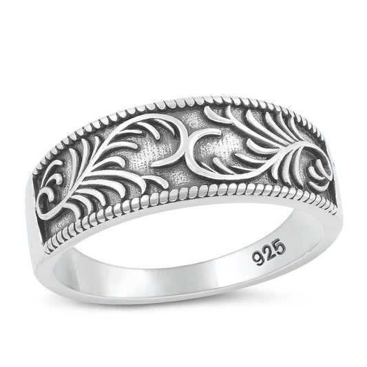 Sterling Silver Vines Ring