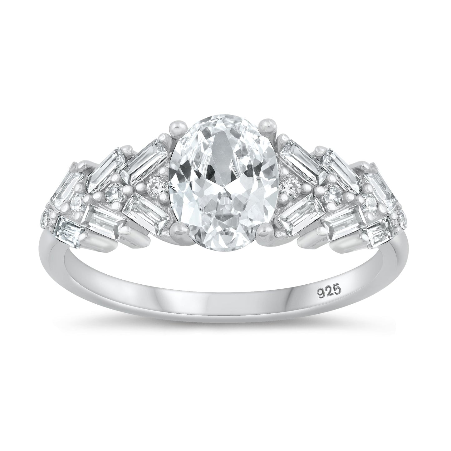 Sterling Silver Clear CZ Ring