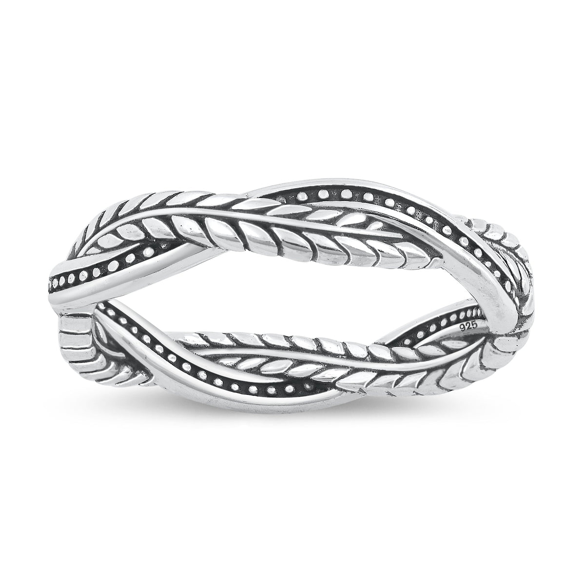 Silver Ring Bali & Leaf