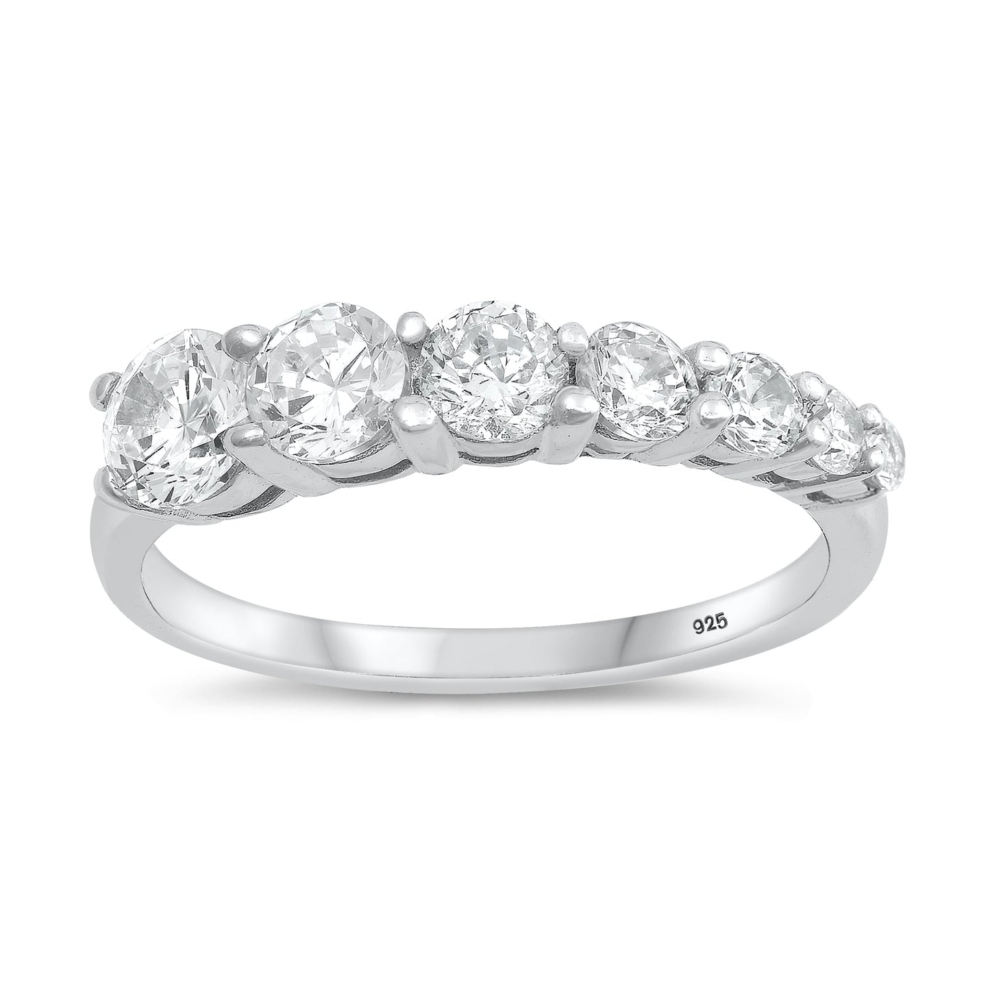 Sterling Silver White CZ Ring