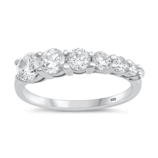 Sterling Silver White CZ Ring