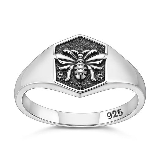 Sterling Silver Butterfly Bee Ring