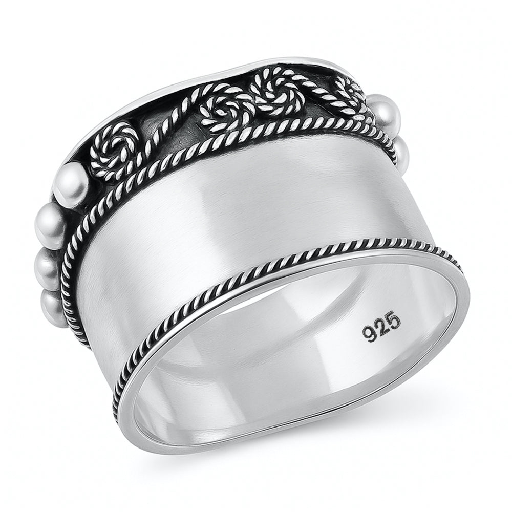 Sterling Silver Bali Ring